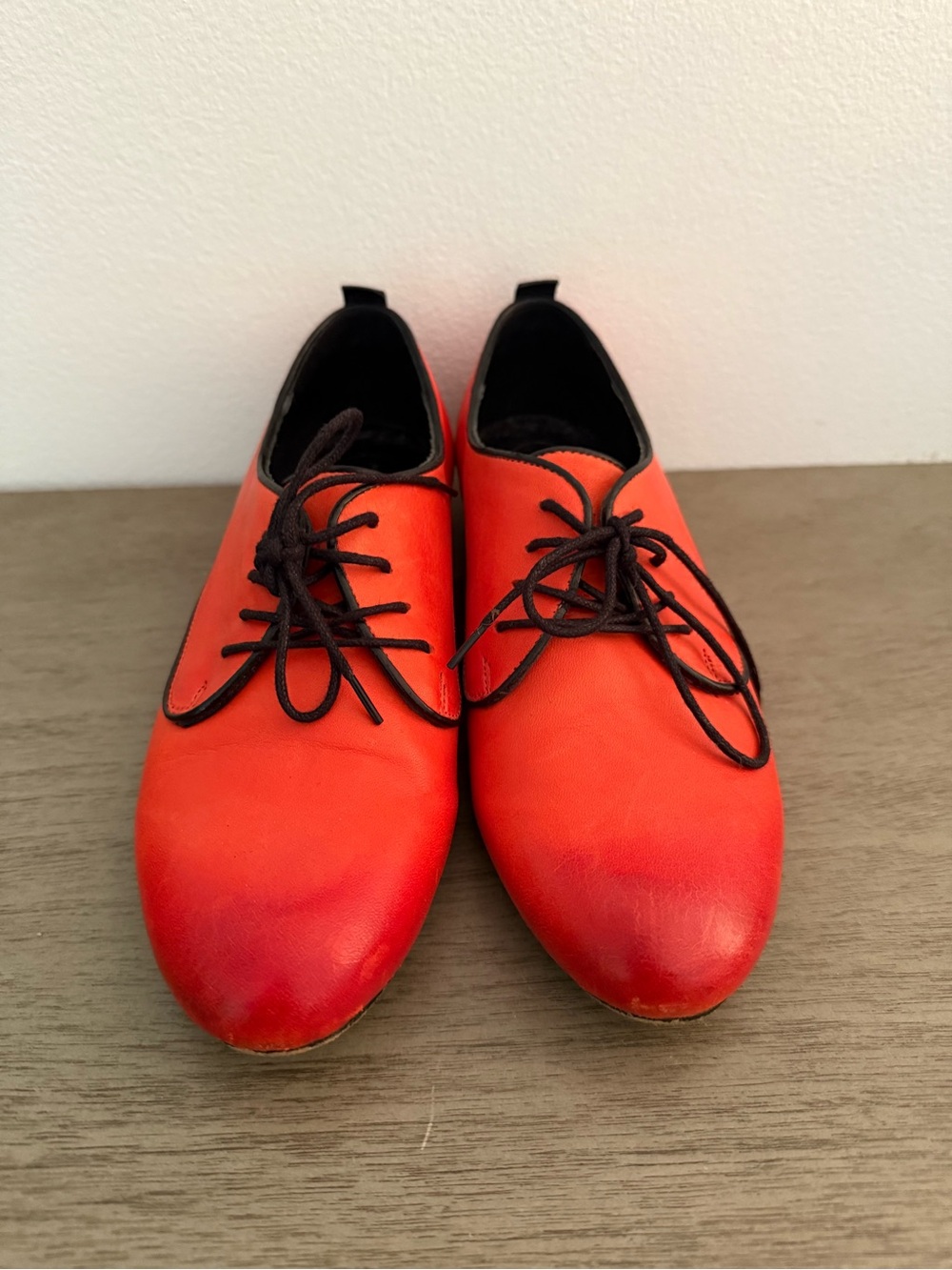 Women’s Red Oxford Shoes
